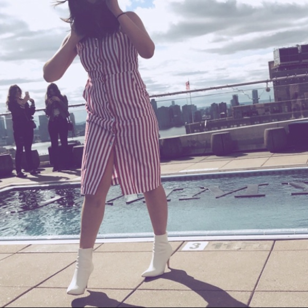 Red Stripped Dress